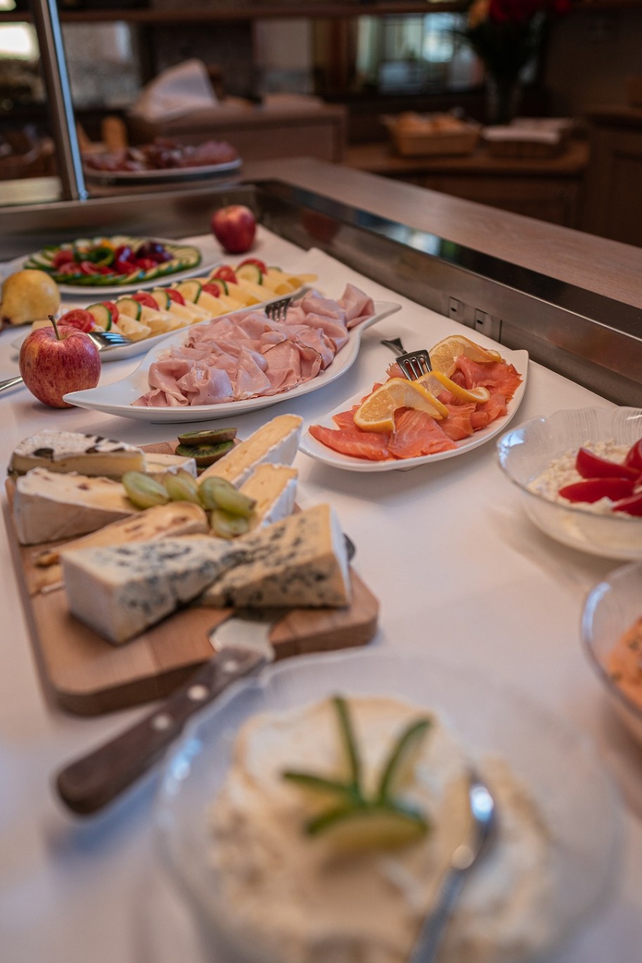 Umfangreiches Frühstücksbuffet im Hotel Wagner