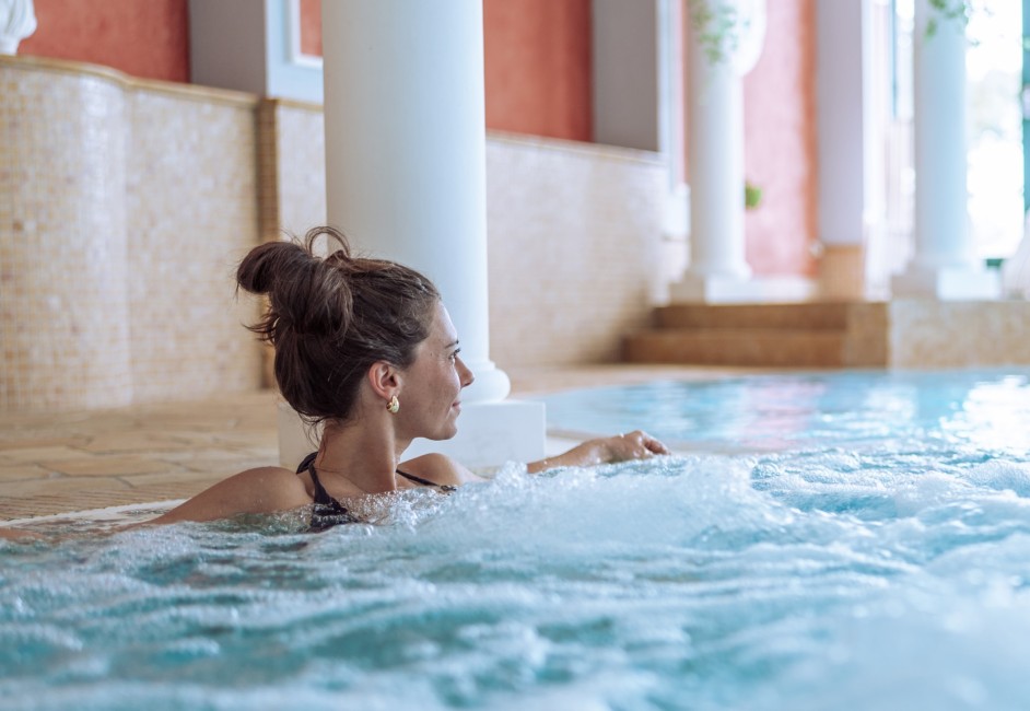 Entspannung im Whirpool des Hotel Wagner in Obertauern.