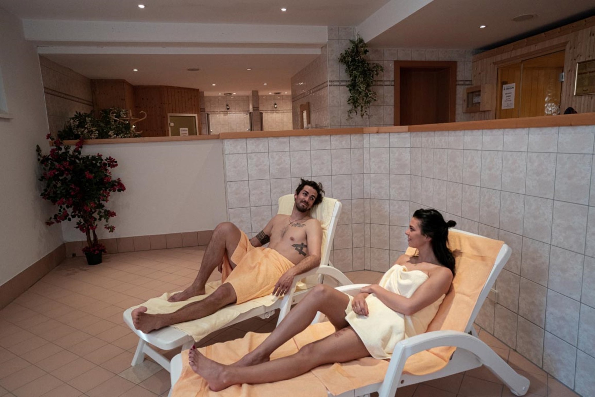 Zur Ruhe kommen nach der Sauna im Apparthotel Samson